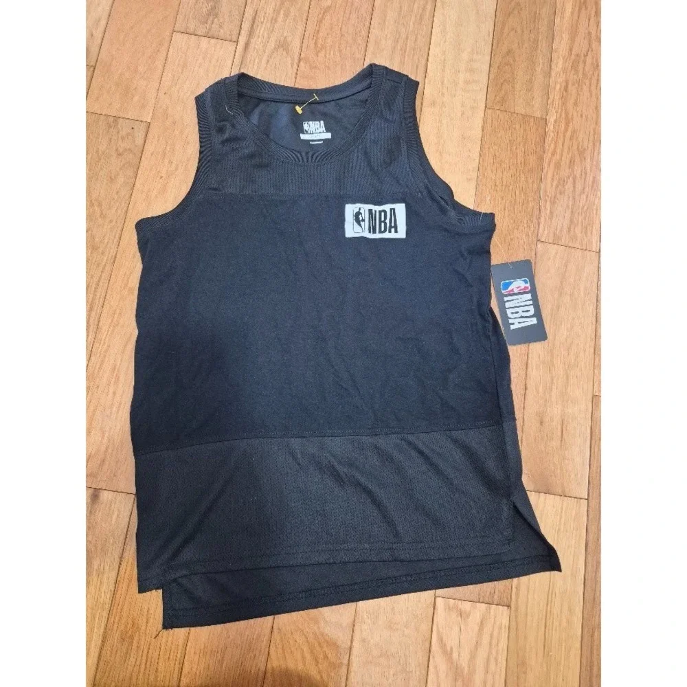 NBA Tank Top Kids Large 14/16 NBA Jersey Black NEW